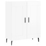 Credenza 69,5x34x90 cm in Legno Multistrato Bianco Lucido