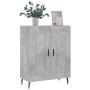 Credenza Grigio Cemento 69,5x34x90 cm in Legno Multistrato