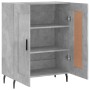 Credenza Grigio Cemento 69,5x34x90 cm in Legno Multistrato