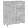 Credenza Grigio Cemento 69,5x34x90 cm in Legno Multistrato