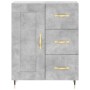 Credenza Grigio Cemento 69,5x34x90 cm in Legno Multistrato