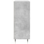 Credenza Grigio Cemento 69,5x34x90 cm in Legno Multistrato