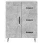 Credenza Grigio Cemento 69,5x34x90 cm in Legno Multistrato