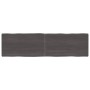 Piano Tavolo Marrone Scuro 180x50x(2-6)cm Rovere Non Trattato
