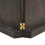 Piano Tavolo Marrone Scuro 180x50x(2-6)cm Rovere Non Trattato