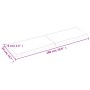 Piano Tavolo Marrone Scuro 180x50x(2-6)cm Rovere Non Trattato