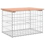 Panca da Giardino Design Gabbione 63x44x42 cm Massello Douglas