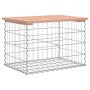 Panca da Giardino Design Gabbione 63x44x42 cm Massello Douglas
