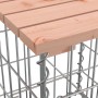 Panca da Giardino Design Gabbione 63x44x42 cm Massello Douglas