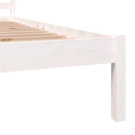 Giroletto in Legno Massello Bianco 75x190 cm Small Single