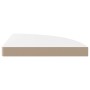 323909 Floating Corner Shelves 4 pcs High Gloss White 35x35x3,8 cm MDF