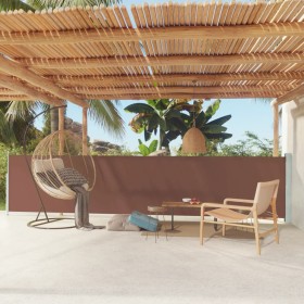 Tenda Laterale Retrattile per Patio 117x600 cm Marrone