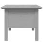 Tavolino da Salotto BODO 100x55x45cm Legno Massello Pino Grigio