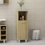 Mobile da Bagno Rovere Sonoma 30x30x95 cm in Legno Multistrato