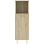 Mobile da Bagno Rovere Sonoma 30x30x95 cm in Legno Multistrato