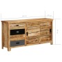 Credenza in Legno Massello di Mango 160x40x80 cm