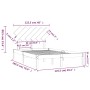 Giroletto Bianco 120x190 cm Small Double in Legno Massello