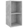 Mobile TV da Parete Grigio Cemento 37x37x72cm Legno Multistrato