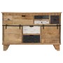 Credenza 140x38x90 cm in Legno Massello di Mango