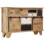 Credenza 140x38x90 cm in Legno Massello di Mango