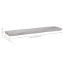 Scaffali a Parete 4 pz Grigio Cemento 90x23,5x3,8 cm in MDF