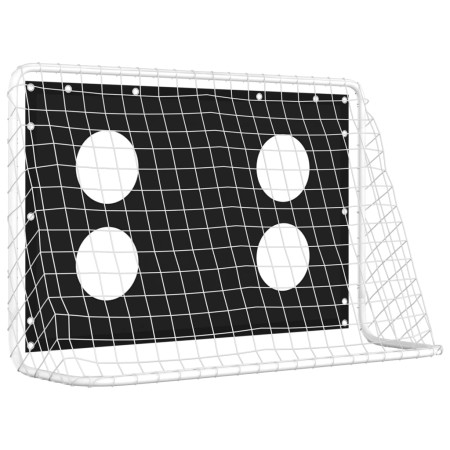 Rete da Allenamento per Porta da Calcio in Acciaio 184x61x122cm