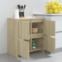 Credenza Rovere Sonoma 70x41x75 cm in Truciolato