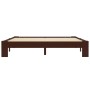 Giroletto Marrone Scuro in Legno Massello di Pino 180x200 cm
