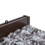 Zanzariera Marrone e Beige 90x220 cm Ciniglia