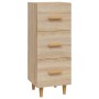 Credenza Rovere Sonoma 34,5x34x90 cm in Legno Multistrato