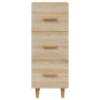 Credenza Rovere Sonoma 34,5x34x90 cm in Legno Multistrato