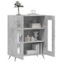 Credenza Grigio Cemento 69,5x34x90 cm in Legno Multistrato