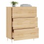 Credenza Rovere Sonoma 69,5x34x90 cm in Legno Multistrato