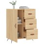 Credenza Rovere Sonoma 69,5x34x90 cm in Legno Multistrato