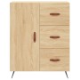 Credenza Rovere Sonoma 69,5x34x90 cm in Legno Multistrato