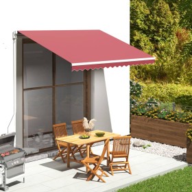 Tessuto di Ricambio per Tenda da Sole Rosso Borgogna 3,5x2,5 m