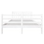 Giroletto Bianco in Legno Massello 140x190 cm
