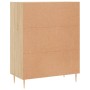 Credenza Rovere Sonoma 69,5x34x90 cm in Legno Multistrato