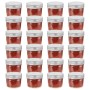 Vasi per Marmellata in Vetro Coperchio Argento 24 pz 110 ml