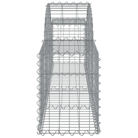 Cesti Gabbioni ad Arco 4 pz 200x30x40/60 cm Ferro Zincato