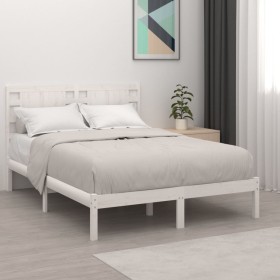 Giroletto Bianco in Legno Massello 135x190 cm Double