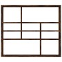 Mensola a Muro Rovere Fumo 90x16x78 cm in Legno Multistrato