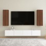 Mobili TV 2 pz Rovere Marrone 30,5x30x90 cm Legno Multistrato