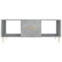 Tavolino Salotto Grigio Cemento 102x50x40 cm Legno Multistrato