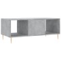 Tavolino Salotto Grigio Cemento 102x50x40 cm Legno Multistrato