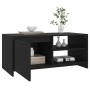 Tavolino da Salotto Nero 102x50x45 cm Legno Multistrato