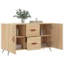 Credenza Rovere Sonoma 100x36x60 cm in Legno Multistrato