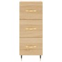 Credenza Rovere Sonoma 34,5x34x90 cm in Legno Multistrato