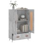 Credenza Grigio Cemento 69,5x31x115 cm in Legno Multistrato