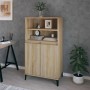 Credenza Rovere Sonoma 60x36x110 cm in Legno Multistrato